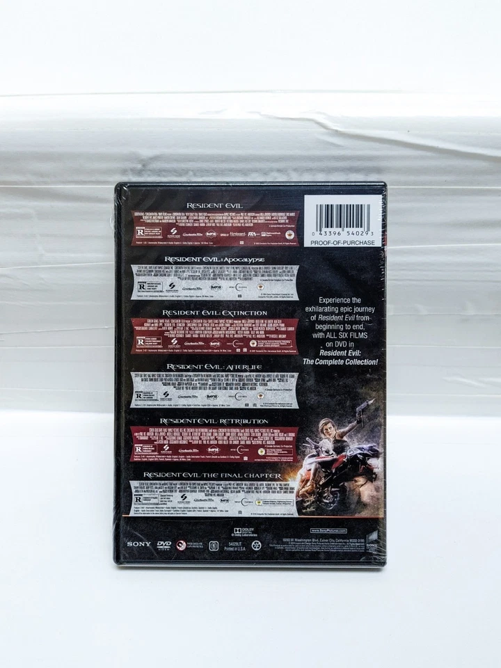 Resident Evil The Complete Collection (DVD, 6-Film Set) RARE OOP HTF NEW SEALED - Image 2 of 2