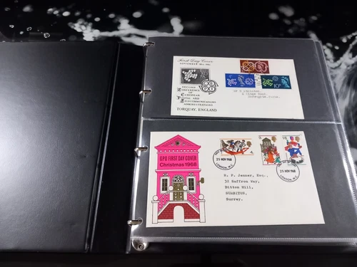 GB First Day Covers (66) 1961-1986 in Black Kestel Cover Album