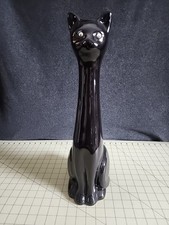 BLACK CAT CERAMIC TOILET BRUSH HOLDER