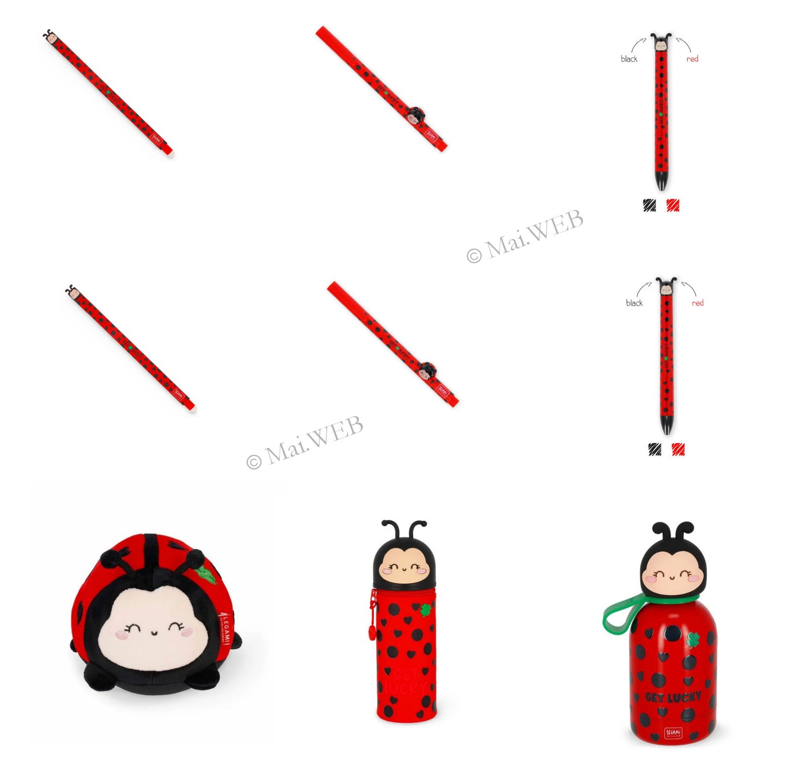 Legami - Penna Gel Cancellabile Ladybug "Get Lucky" - Erasable Pen - Immagine 5