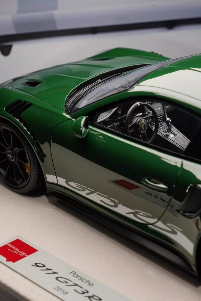 RARE* 1/18 Makeup 2018 Porsche 911 991.2 GT3 RS (Dark Green RARE* 1/18 Makeup 2018 Porsche 911 991.2 GT3 RS (Dark Green