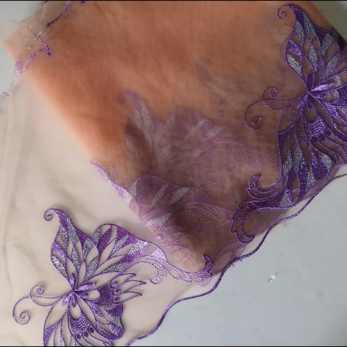 14 YARDS Tulle Lace Combo- 9 Assorted Pattern 6-8" Wide Floral Embroidered tt076 - Picture 6 of 10