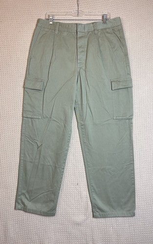 MADEWELL Pleated Cargo Pants Mens Size 34x32 Khaki - Picture 3 of 13