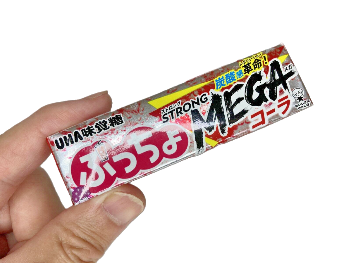 Japan Soft candy UHA Mikakuto Puccho Stick Strong Cola 10 Pieces