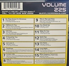 SF225 SUNFLY KARAOKE CDG VERY RARE, NOT SOLD IN THE USA LOT UK