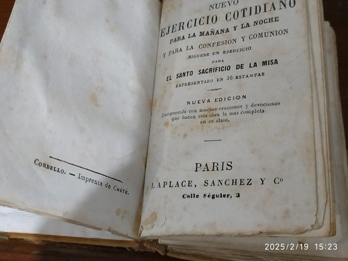 ARTE SACRA LIBRETTO PREGHIERA PRIMA COMUNIONE CHIESA IN LINGUA SPAGNOLA 1937 - Imagen 9 de 13