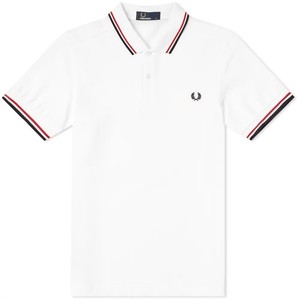 red and black fred perry polo