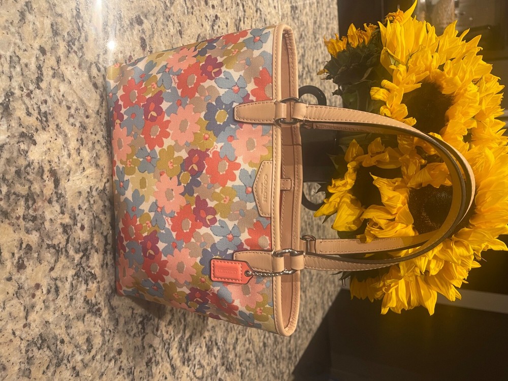 coach tote bag small in great condition