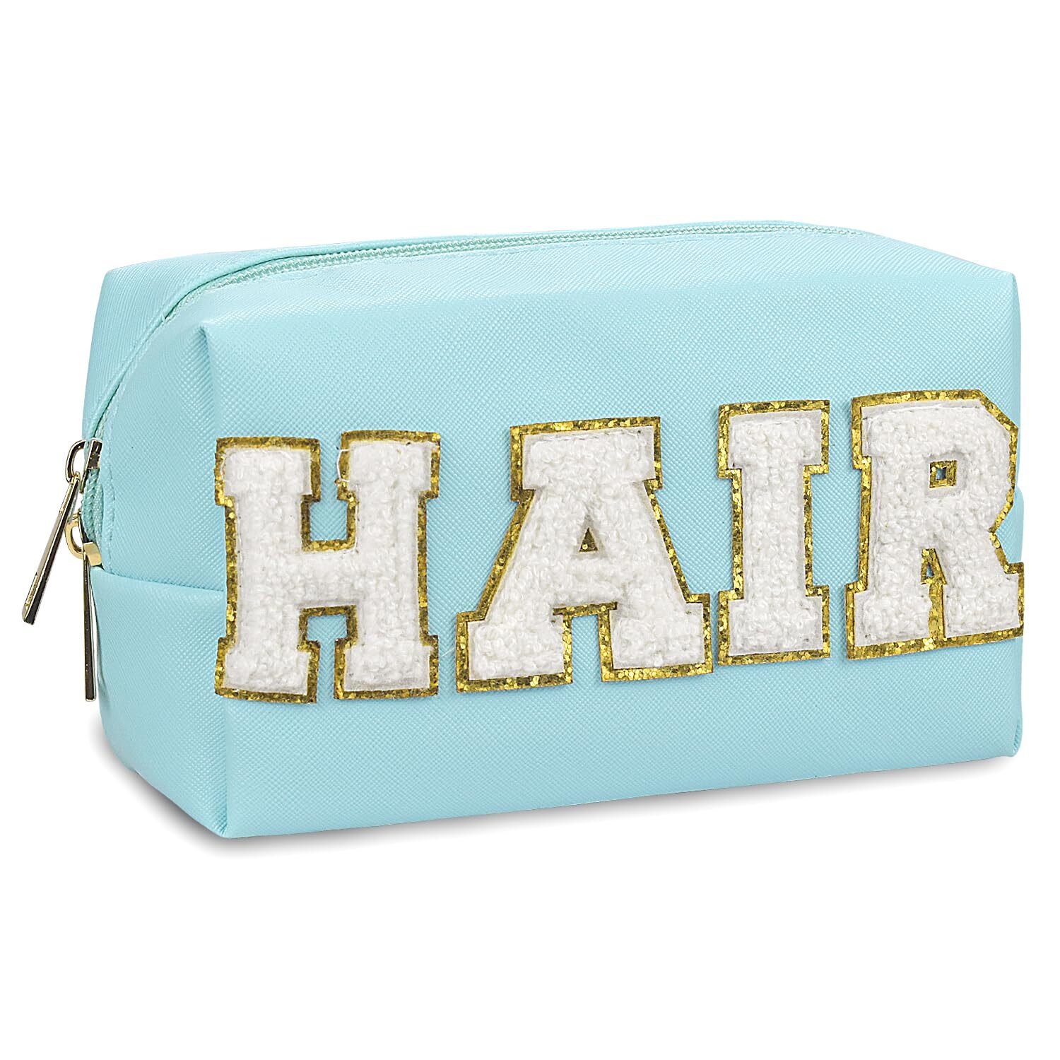 Preppy Skincare Makeup Bag in PU Leather Waterproof Travel Organizer