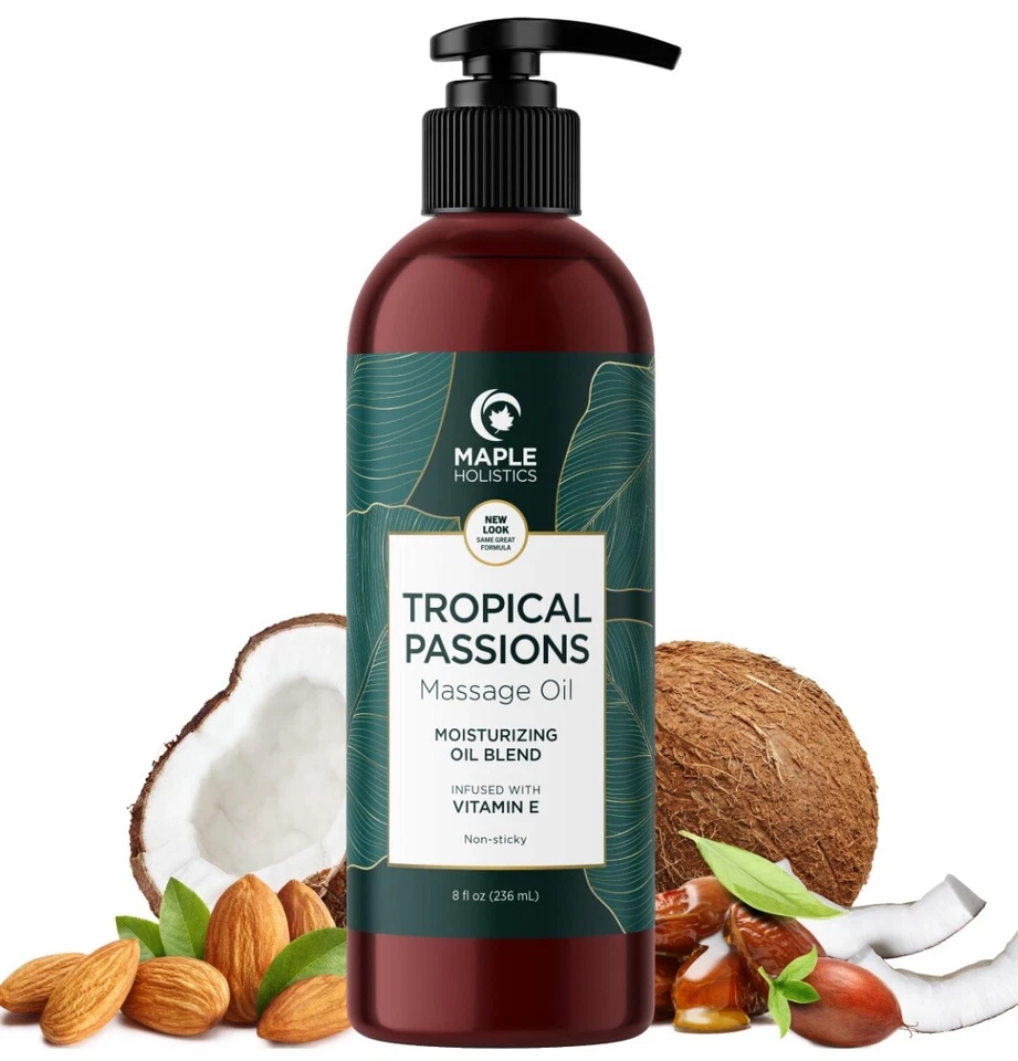 Maple Holistics Tropical Passions Massage Oil 236ml