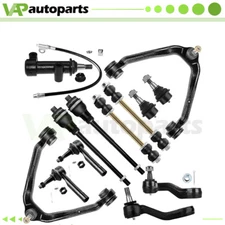Fits Cadillac Escalade Complete 13PCS Front Control Arms Ball Joints Tie Rods