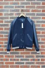 A.P.C Apc Mens KENICKIE Wool Leather Varsity Jacket Extra Small XS