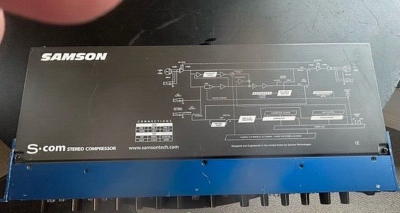 SAMSON S.COM plus STEREO (2-CHANNEL) RACKMOUNT COMPRESSOR LIMITER