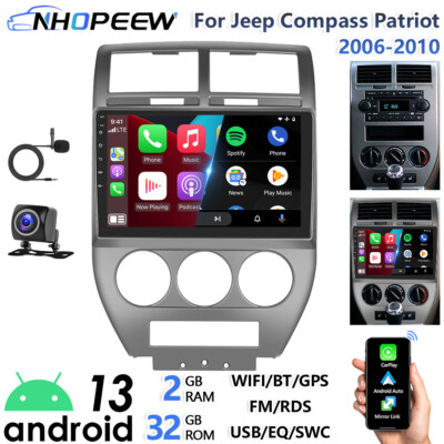 Android Autoradio Für Jeep Compass Patriot 06-10 mit CarPlay GPS Navi RDS Kamera