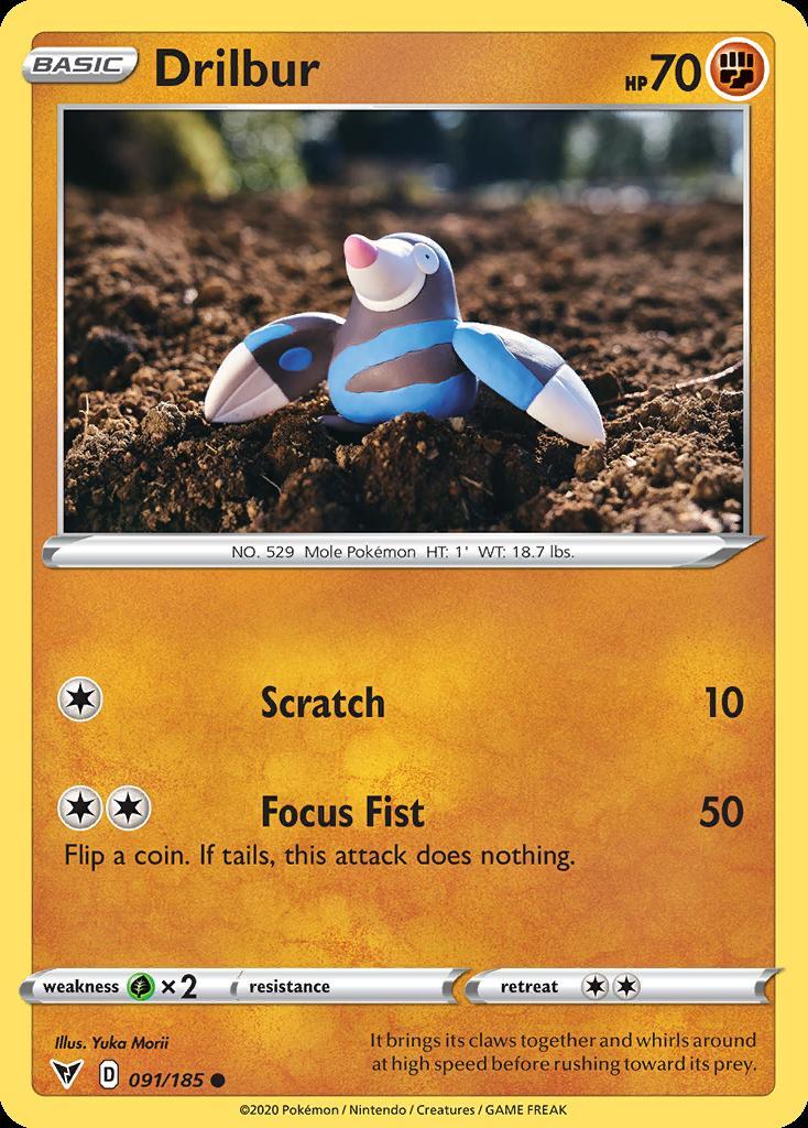 Pokemon Drilbur (91/203) Vivid Voltage LP