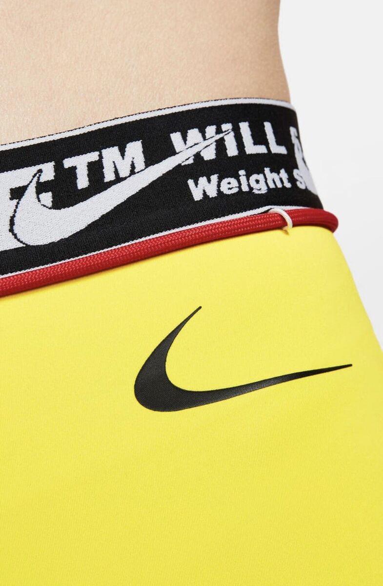Nike x Off-White™ Pro Women's Tights - Opti Yellow - (CN5574 Nike x Off-White™ Pro Women's Tights - Opti Yellow - (CN5574