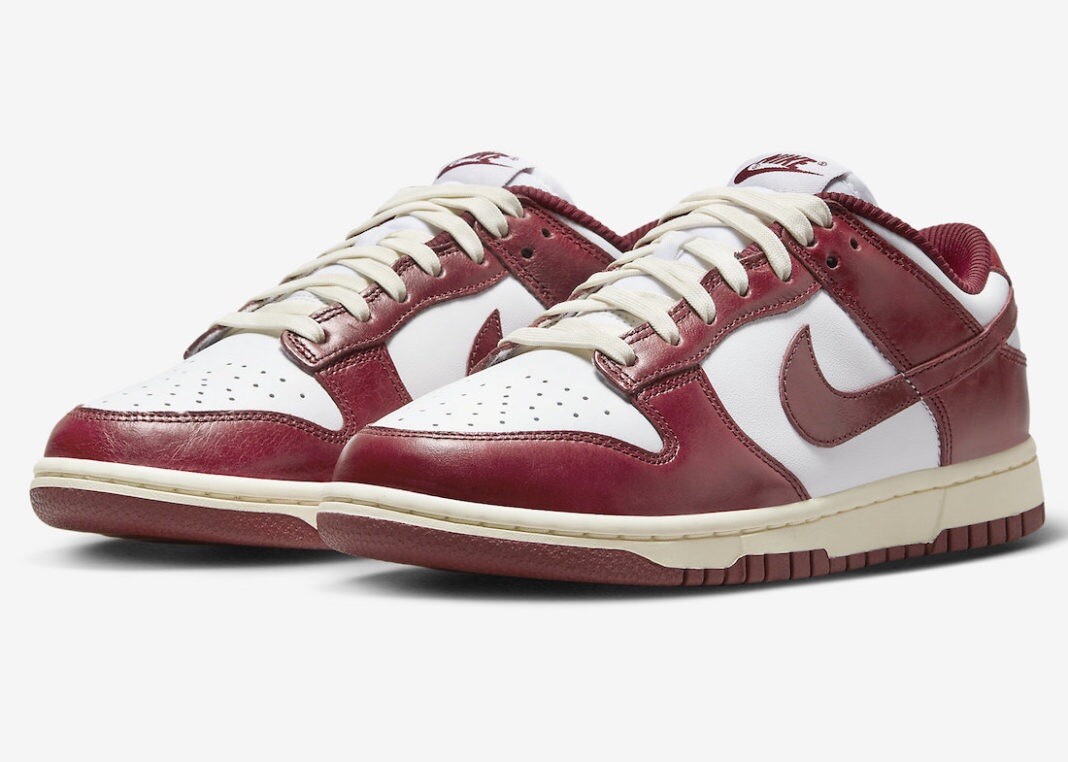Nike Dunk Low PRM Team Red FJ4555-100 Women's Sizing 8W, 8.5W, 11W
