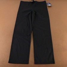 Adar Universal Unisex Size XS Black Mid-Rise Drawstring Scrub Pants 504 NWT
