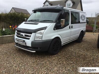 Spoiler Stange + Weiß Flush LED Für Ford Transit MK7 2007 - 2014 Edelstahl