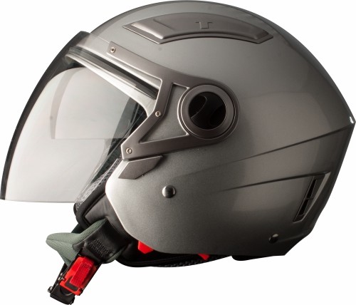 CASCO MOTO 709 Double JET CASCO DOPPIA VISIERA SILVER | eBay