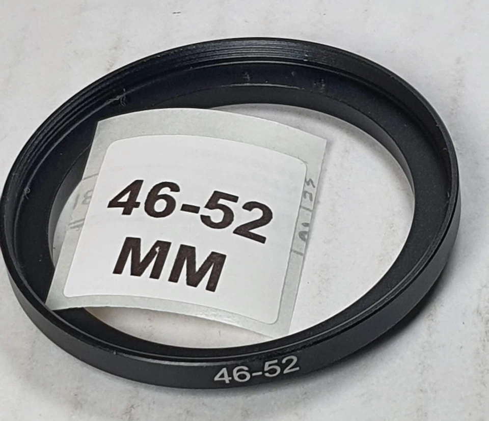 46-52mm Metal Step Up Adapter Ring 46mm Lens to 52mm Filter Converter E46-E52 - Image 3 of 4