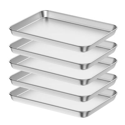 Baking Sheet Set Of 5 18 Inch Commercial Grade Stainless Steel Baking Pan Profes