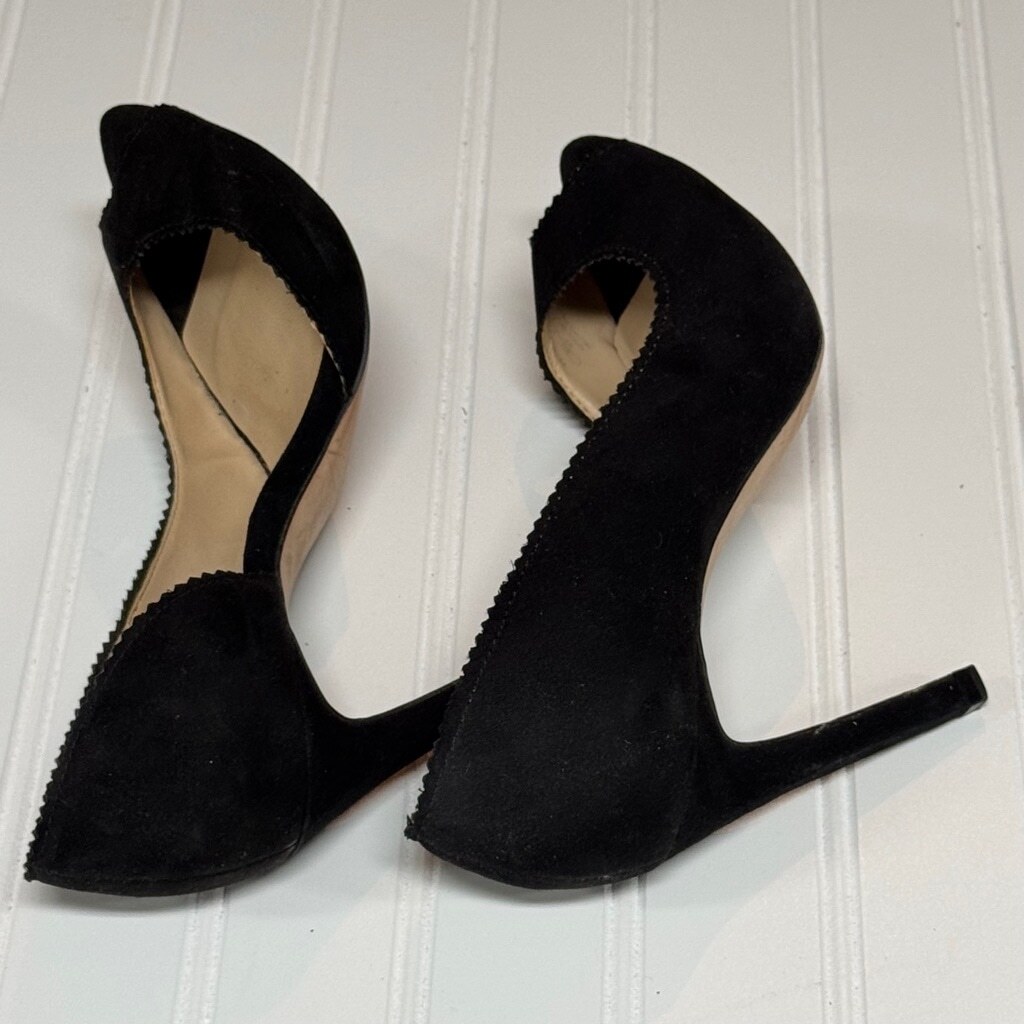 ZARA BASIC COLLECTION Black Suede Effect Open Tot… - image 5