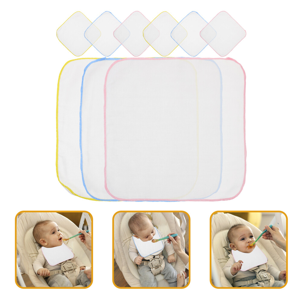 Lot De 4 Bavoirs Bébé Triangulaires En Coton - Double Couche Absorbante