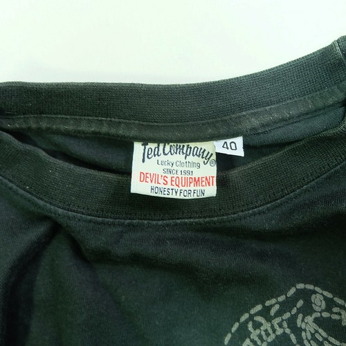 JAPANESE VINTAGE TED COMPANY TEDMAN LUCKY RED DEVIL SNAKE SPIDER WEB PRINT BLACK - Picture 3 of 7