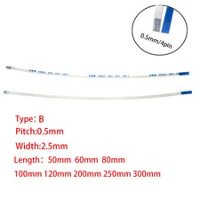 4Pin 0.5mm Pitch FFC FPC Flexible Flat Cable Reverse Side AWM VW-1 20624 80C 60V