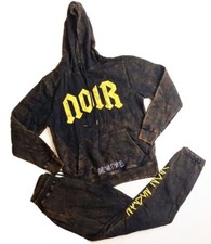 Maison Noir MENS SIZE Medium 2P SET SWEATSUITE HOODIE AND PANTS brown/black