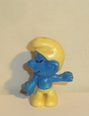 SHY SMURF *Painting Schliery* E. D. D. S. Smurfs 1983 ORIGINAL