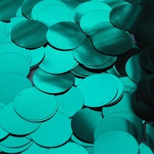 Round Sequin 30mm Emerald Green Metallic Paillettes. Made in USA