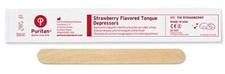 Puritan Medical Strawberry Flavored Junior Wood Tongue Depressor Box of 50