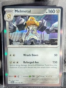 Pokemon TCG Card Melmetal 104/142 S&V Stellar Crown Black Star Rare Holo NM 