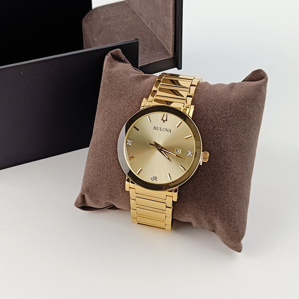 New Bulova 97D115 Futuro Modern Gold-Tone 42mm Men's Stainless