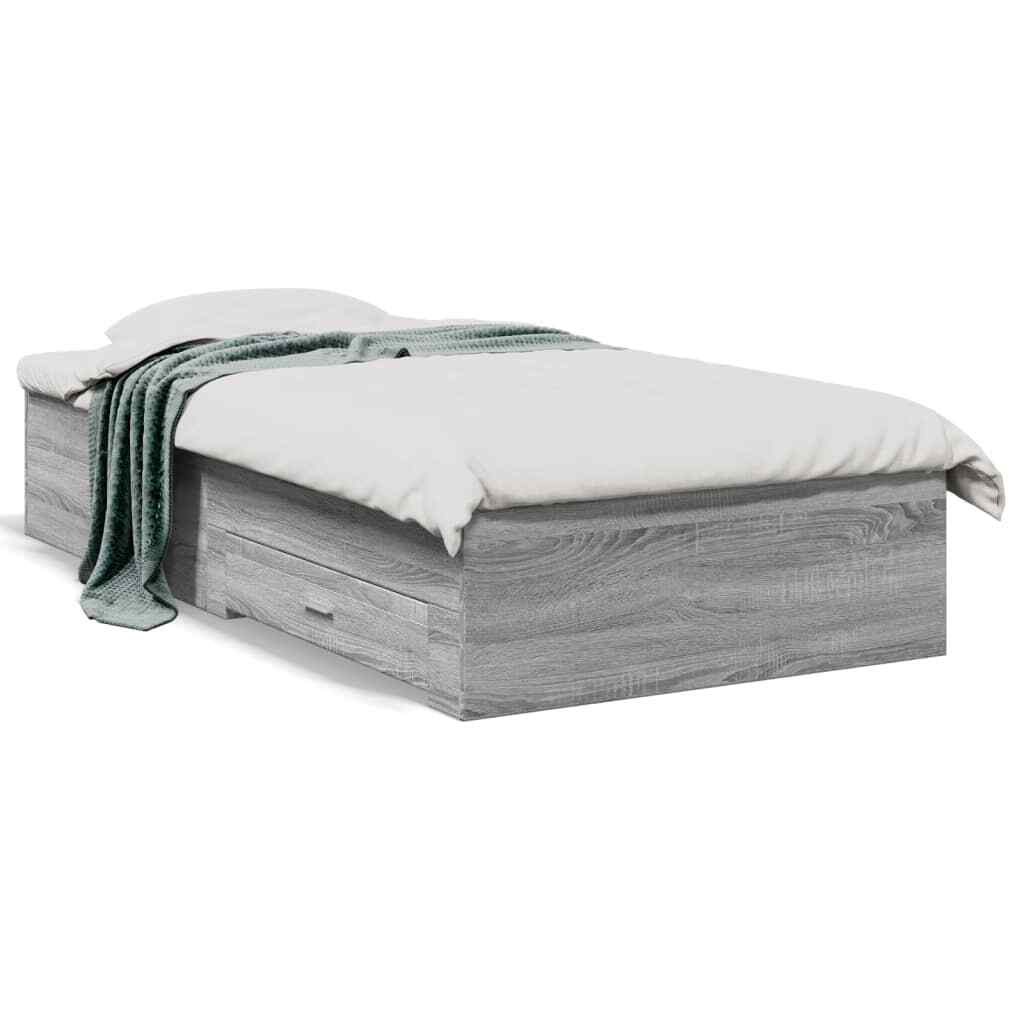 Estructura de Cama con Cajones Somier Mueble Dormitorio Madera Ingeniería vidaXL