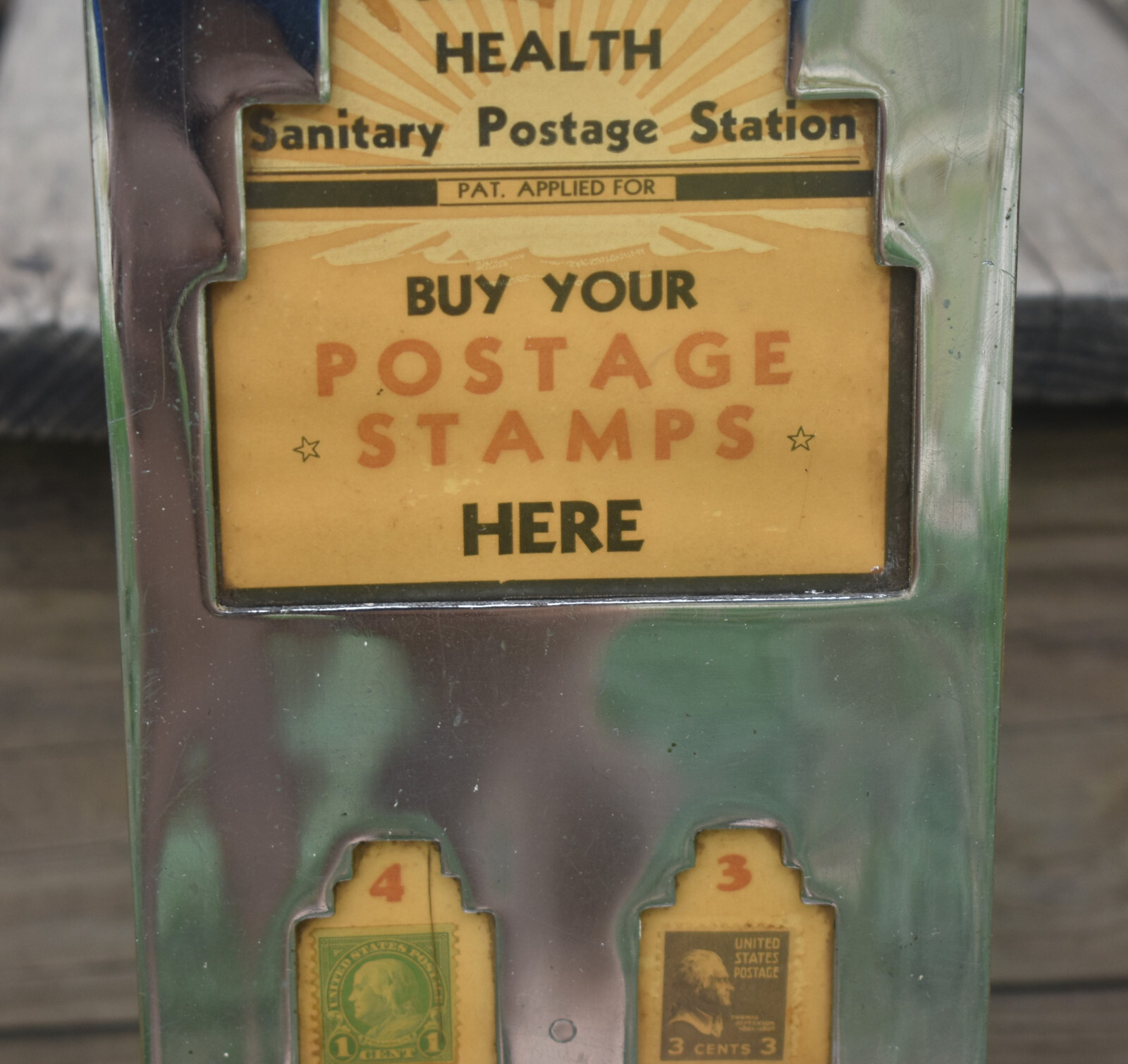 Vintage 1930s Shipman Coin Operated Porcelain Postage Stamp Machine eBay