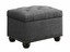 convenience concepts designs4comfort 5th avenue storage ottoman gray fabric