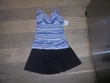 NWT Profile by Gottex tankini swimsuit with skirt bottom 32D / 6