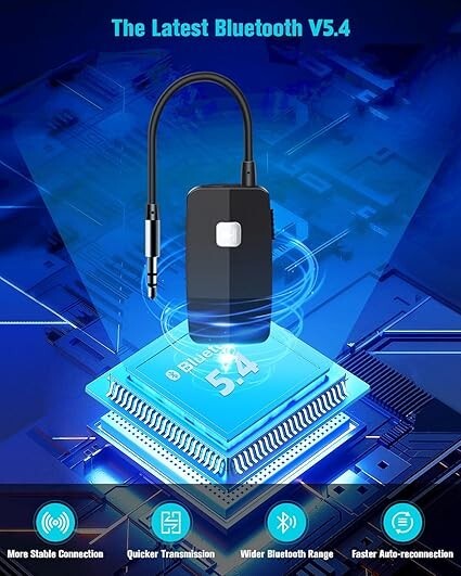 Bluetooth 3.5mm Wireless Receiver Adapter for Car AUX Stereo USB Audio  