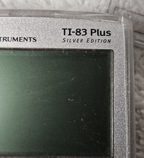 Texas Instruments TI83 Plus Silver Edition Graphing Calculator Clear Transparent