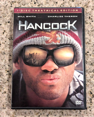 Hancock (DVD, 2008, 1 Disc Theatrical version) Will Smith, Charlize Theron  NEW