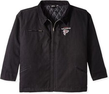 Atlanta Falcons NFL "Tradesman" Dunbrooke Heavy Cotton Canvas Jacket~Black