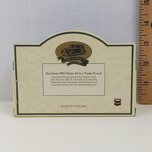 Chevron Zerolene 1911 Chain Drive Tank Truck Die-Cast Made In England - Picture 2 of 3
