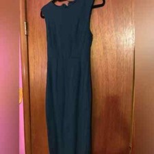 EXPRESS EMERALD GREEN SLEEVELESS LONG DRESS WITH ZIPPER BACK SIZE 4