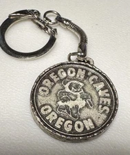 Vintage Oregon Caves National Monument Caving Caverns Travel Landmark Keychain