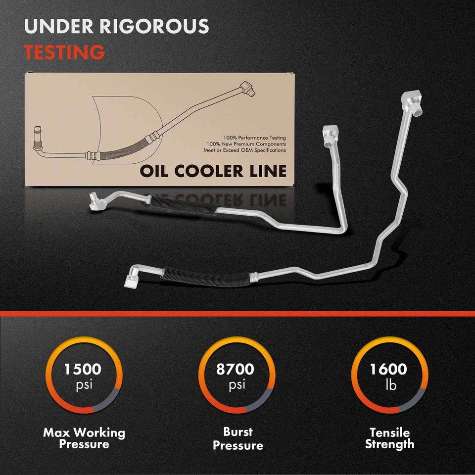 Conjunto de manguera de enfriador de aceite de motor para Chevrolet Impala 00-05 3,8 L entrada y salida Foto 3 de 4