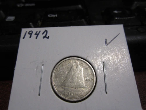 1942 - Canada Silver dime - Canadian 10 cent