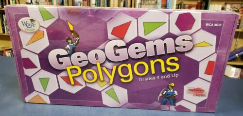 GeoGems Polygons Game 2 to 4 Player Grade 4 and up 2D Geometry New Math - Picture 2 of 9